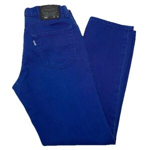 Levis 541 Jeans Royal Blue Athletic Fit Tapered Denim Pants Mens Size 30